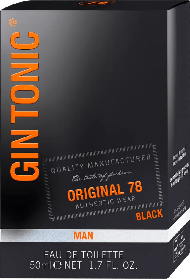 GIN TONIC BLACK ORIGINAL 78 EdT 50ml man GIN TONIC