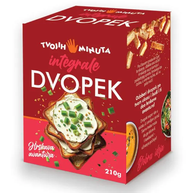 Integralni dvopek Tvojih 5 minuta 210g Tvojih 5 minuta