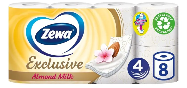 T.papir Exclusive alm.milk Zewa 4sl 8/1 Zewa