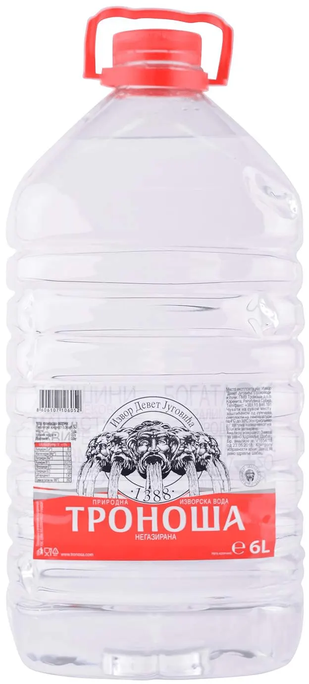 VODA NEGAZIRANA TRONOSA 6L TRONOSA DOO