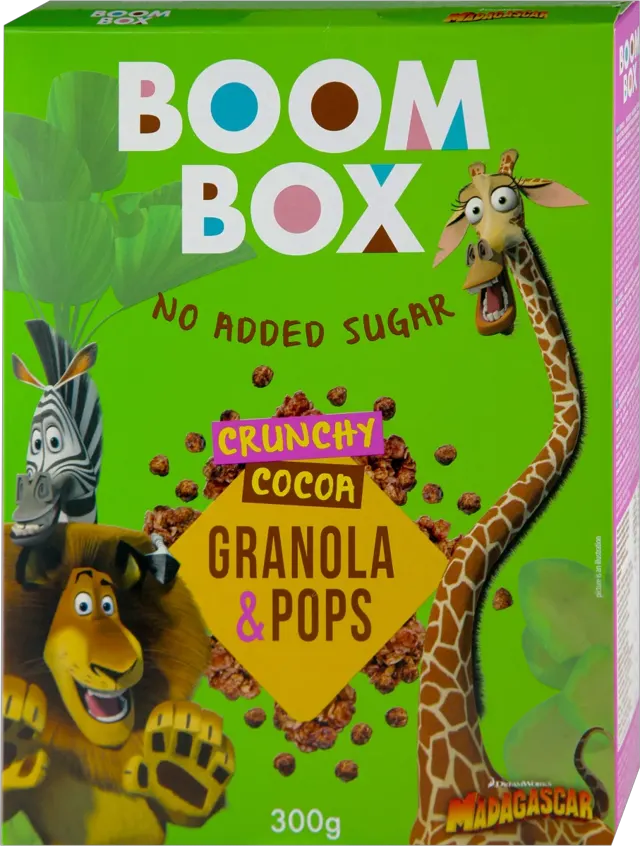 BOOM BOX OVSENA GRANOLA POPS KAKAO 300G ATLANTIC BRANDS DOO