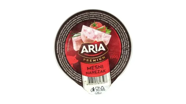 Mesni narezak folija 0150 Aria 150 g ARIA