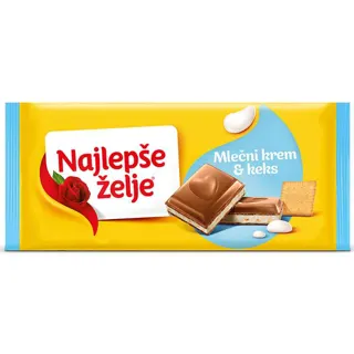 Cokolada mlecni krem Najlepse zelje 100g