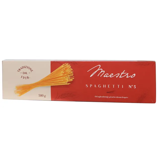Testenina Spaghetti no.5 Maestro 500g Maestro