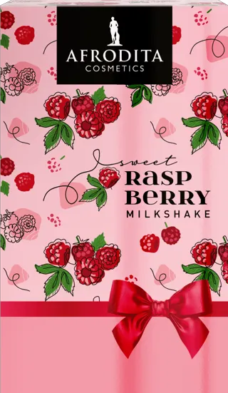POKLON SET RASPBERRY BODY CARE GEL ZA TUŠIRANJE 200ML+LOSION ZA TELO 200ML AFRODITA