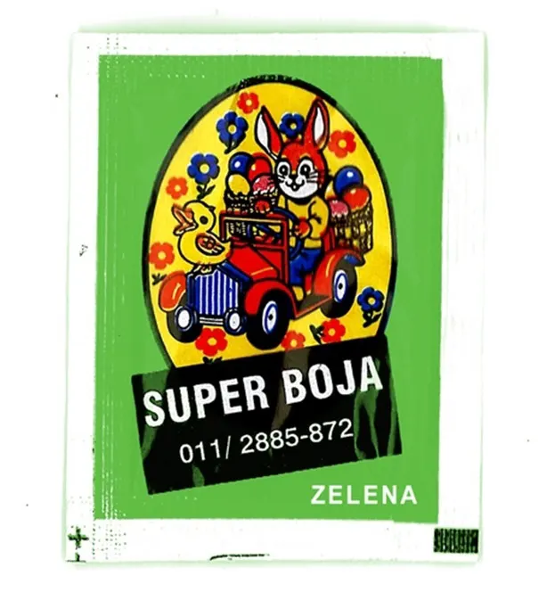 BOJA ZA JAJA ZELENA 1/100 GRAND T