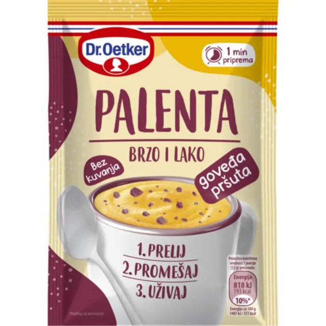 Palenta govedja prsuta Dr.Oetker 55g Dr Oetker
