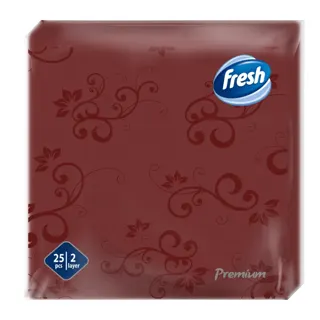 Salvete dec.prem.bordo Fresh 38x38 25/1
