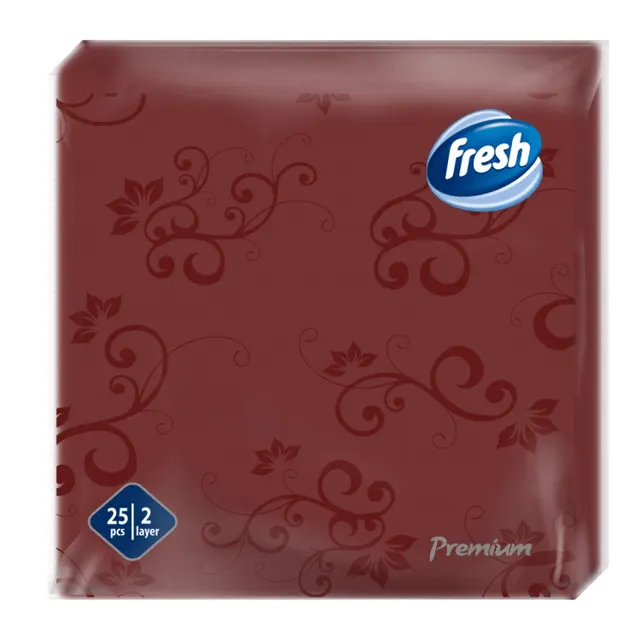 Salvete dec.prem.bordo Fresh 38x38 25/1 Fresh
