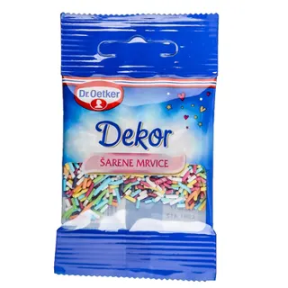 Dekorativne sarene mrvice Dr.Oetker 10g