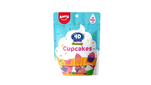 BOMBONE GUMMY AMOS 4D CUPCAKES 72gr KRONOS D.O.O.