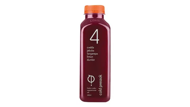SOK CVEKLA DETOX BR 4 0,5L COLD PRE COLD PRESSOK