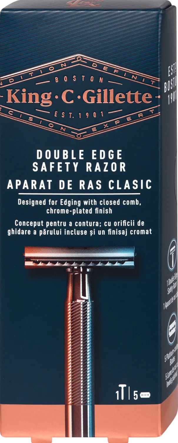 Gillette King C brijač+5 nožića King C. Gillette