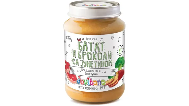 Kas.batat,brokoli i junet.Juvitana 190g Juvitana