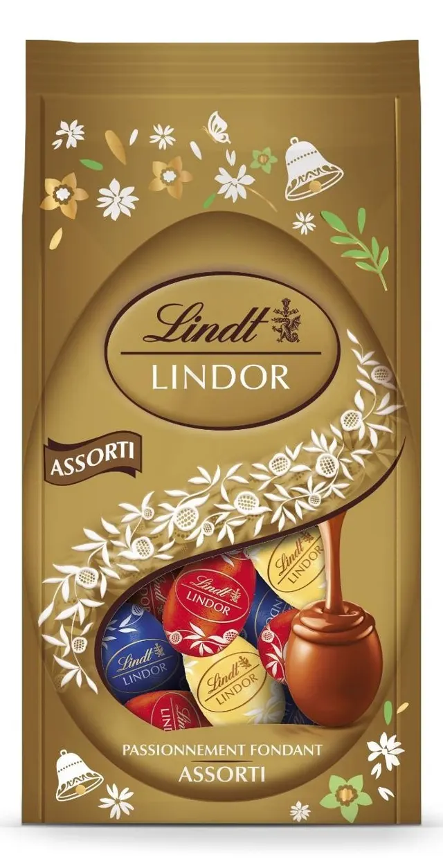 BOMBONJERA LIN US JAJA ASS GOLD180G LINDOR