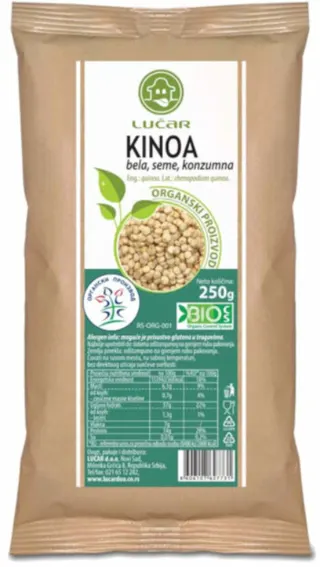 KINOA ORGANSKA BELA LUČAR 250G