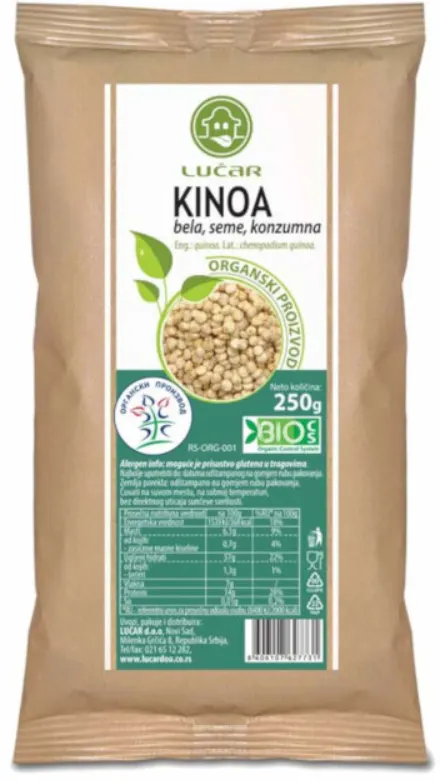 KINOA ORGANSKA BELA LUČAR 250G LUČAR