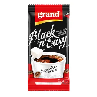 Kafa Black'n'Easy sa secerom Grand 11g