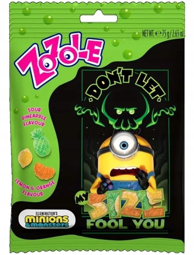 BOMBONE GUM ZOZOLE SOUR MIN 75G EL EURO LINE