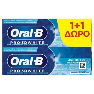 PASTA ZA ZUBE ORAL-B 3DW ARCTIC FRESH BUNDLE 2 X 75 ML P&G