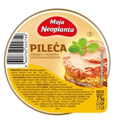 PASTETA PILECA 75g NEOPLANTA NEOPLANTA