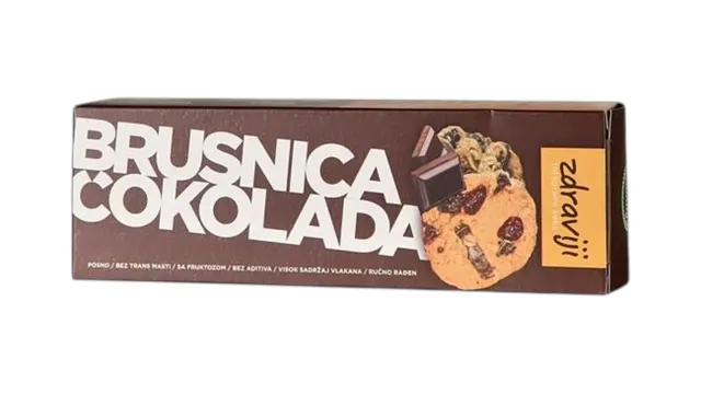 Keks brusnica cokolada Sweet family 120g Sweet family