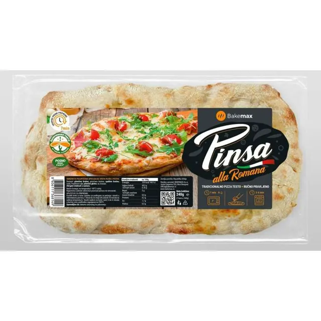 Smrznuto univ.testo Pinsa Romana 240g BAKEMAX