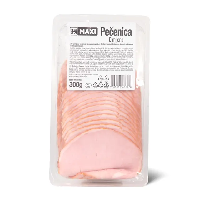 Pecenica dimljena slajs Maxi 300g Maxi