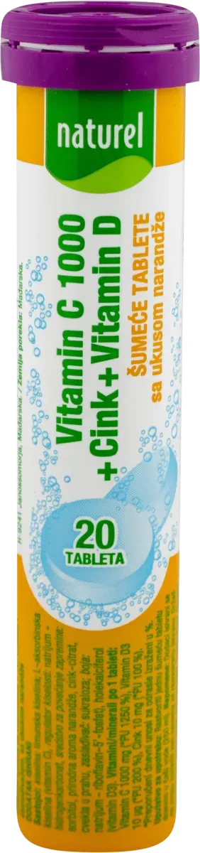 Naturel vitamin C+Cink+VIt.D 80g NATUREL