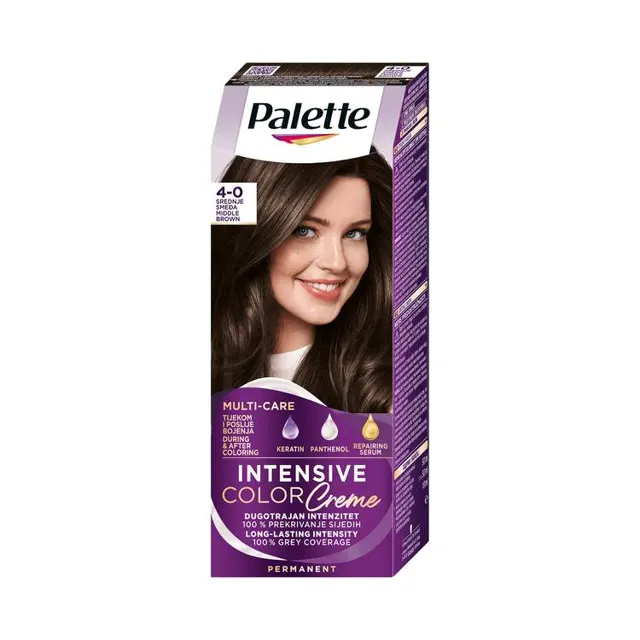Farba/kosu Palette N3 srednje smedja 50 ml Palette