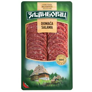 Domaca salama slajs Zlatiborac 100g