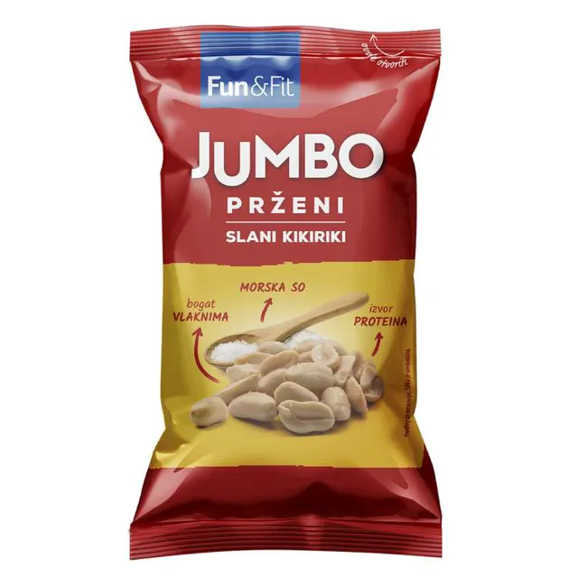 Jumbo kikiriki przeni slani 80g FUN&FIT