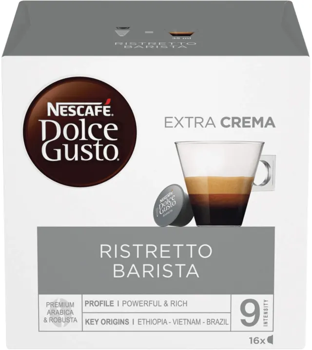 NESCAFE DG RISTRETTO BARISTA 16CAP 104GR NESCAFE