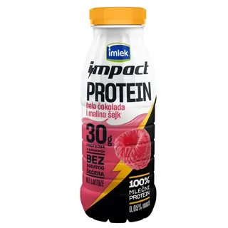 NAPITAK IMPACT PROTEINSKI ŠEJK BELA ČOKOLADA MALINA PET 300ML