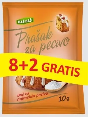 PRAŠAK ZA PECIVO BAŠ BAŠ 10G 8+2 GRATIS