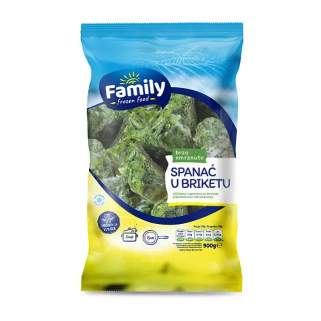 SPANAC BRIKET FAMILLY 900gr POLAR FOOD POLAR FOOD