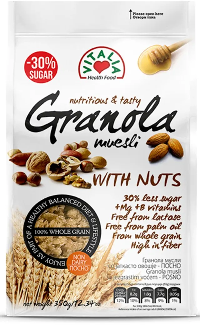 MUSLI SA ORASIMA+MG+FE+B KOMPLEKS 350GR GRANOLA VITALIA