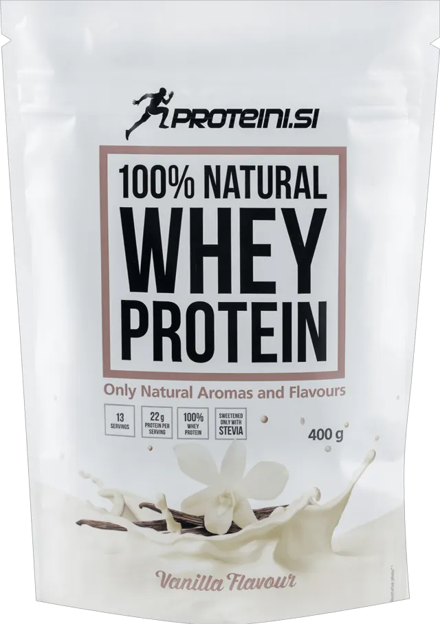 100% NATURAL WHEY PROTEIN vanila 400g Proteini.si