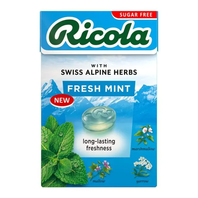 Bombone bez secera Ricola fresh mint 40g Ricola