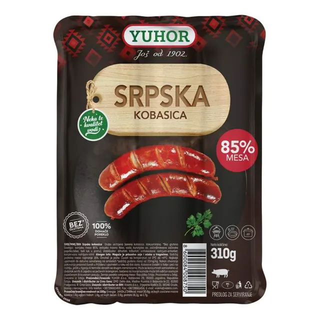 KOBASICA SRPSKA 310g YUHOR YUHOR