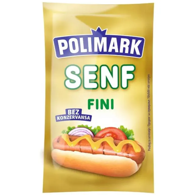 Senf Polimark fini kesa 45g Polimark