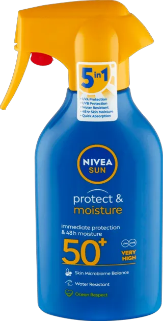 ULJE ZA SUNCANJE PROT&MOISTURE SPREJ NIVEA SPF 50 270ML