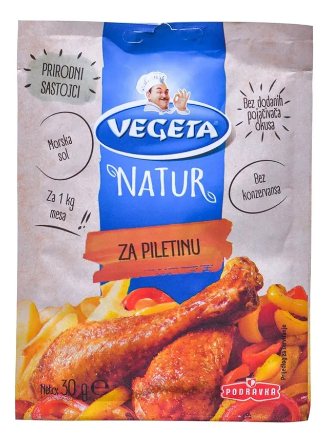 Vegeta natur za piletinu 30g Podravka 18 PODRAVKA