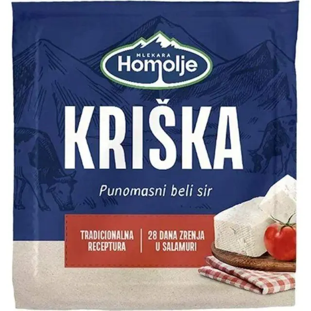 Sir homoljski beli kriska Ekofil 200g HOMOLJE