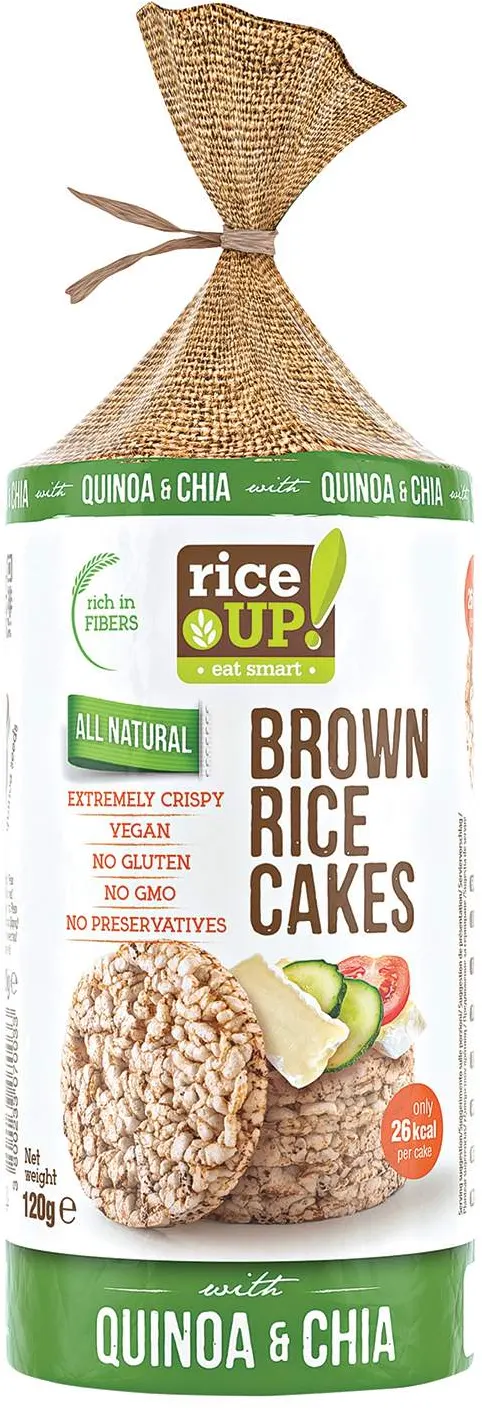 GALETE PIRINČANE GLUTEN FREE KINOA I ČIA 120GR RICE UP RICE UP