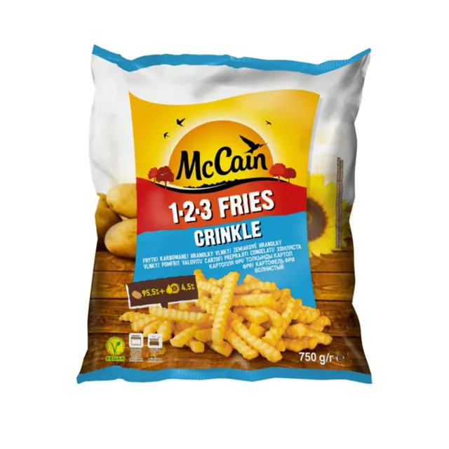McCain 123 Fries Crinkle pomfrit 750g MC CAIN