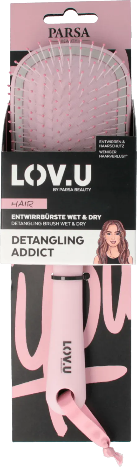 PARSA LOV.U četka/kosu - mala oval roze PARSA