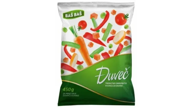 SMRZNUTO POVRĆE ĐUVEČ BAŠ BAŠ 450G BAS BAS