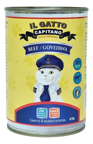 HRANA ZA MAČKE GOVEDINA 415GR IL GATTO CAPITANO