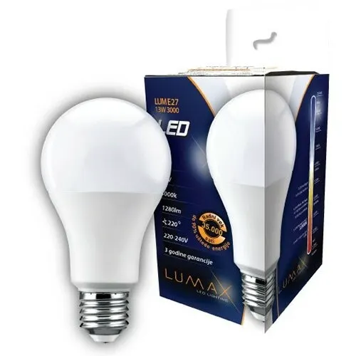 Sijalica LED E27 13W 3000k Lumax Alfa distribucija DOO Beograd
